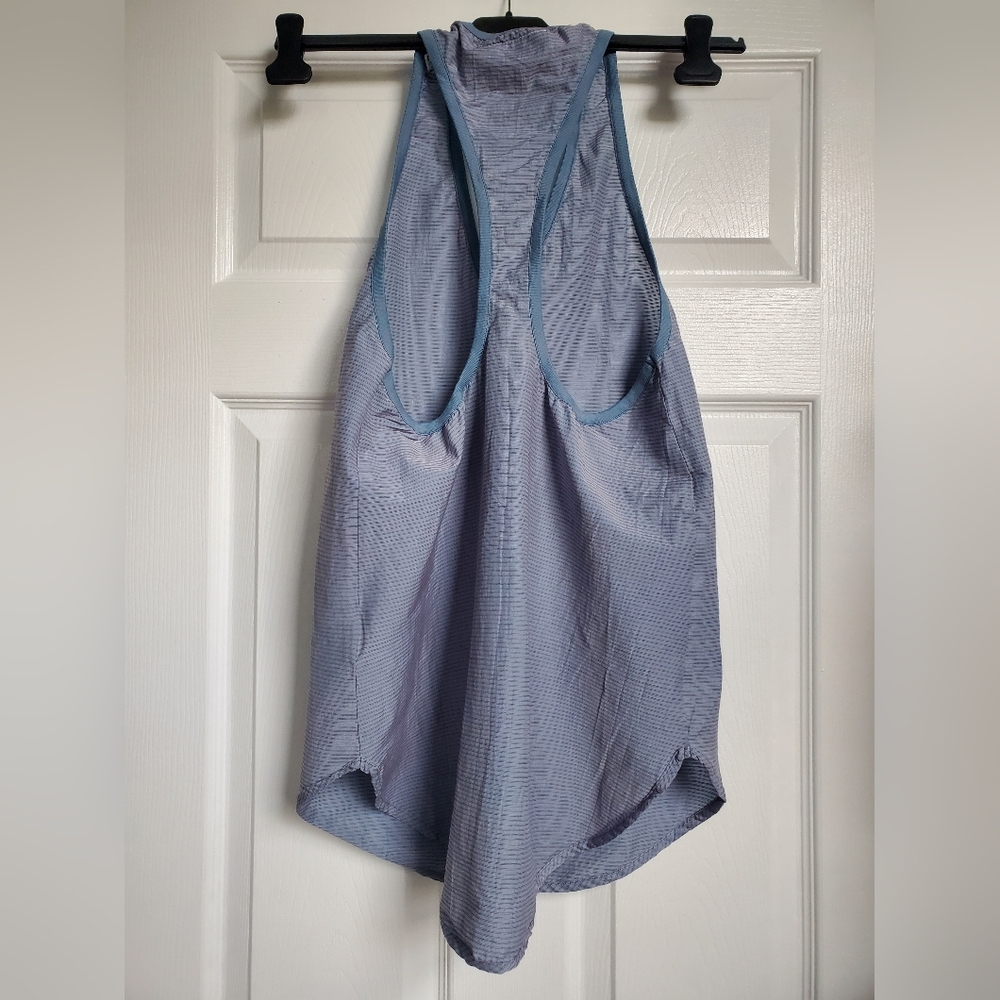 MM6 Maison Martin Margiela | Blue Striped Cotton Sleeveless Top Tunic Size 44 - Picture 4 of 10
